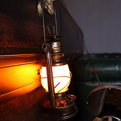 Classic Rustic Round LED Table Lamp
