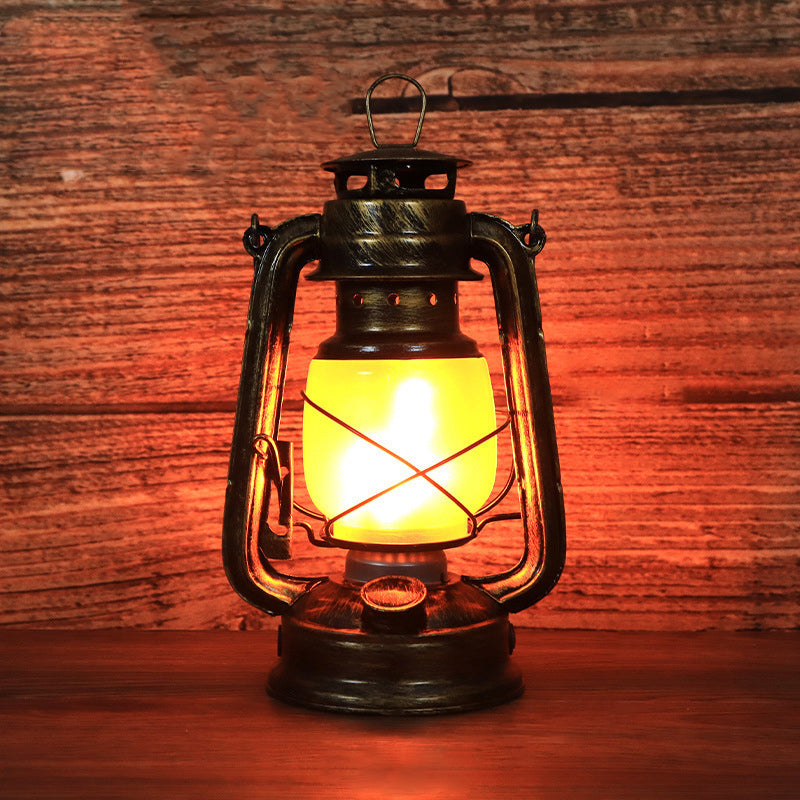 Classic Rustic Round LED Table Lamp