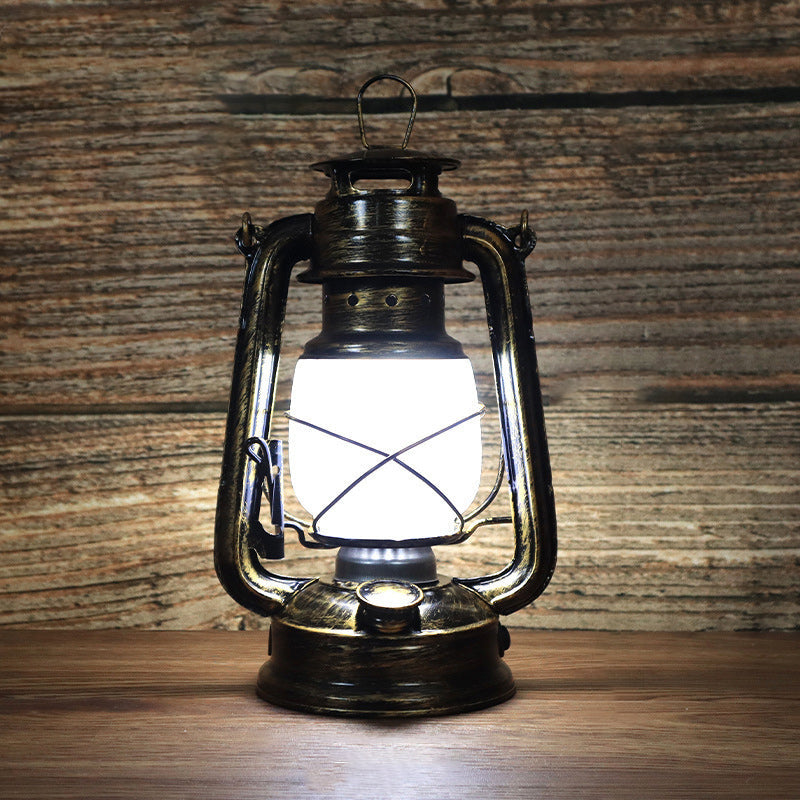 Classic Rustic Round LED Table Lamp