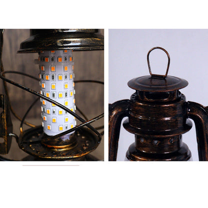 Classic Rustic Round LED Table Lamp