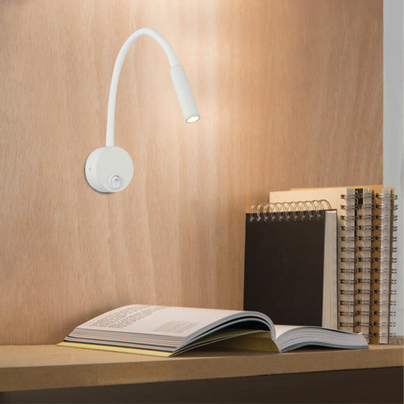 Sleek Simple LED Reading Wall Light for Bedroom