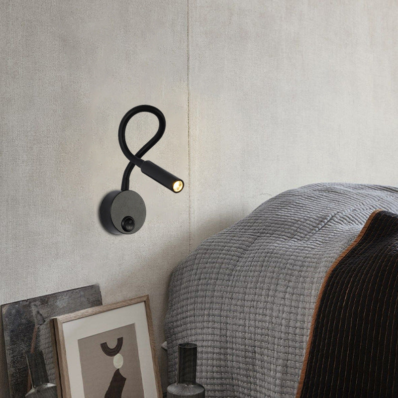 Sleek Simple LED Reading Wall Light for Bedroom