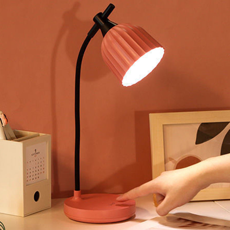 Sleek Compact Round LED Desk Lamp For Home