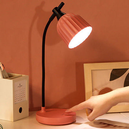 Sleek Compact Round LED Desk Lamp For Home