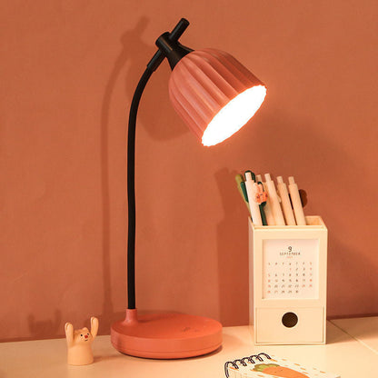 Sleek Compact Round LED Desk Lamp For Home