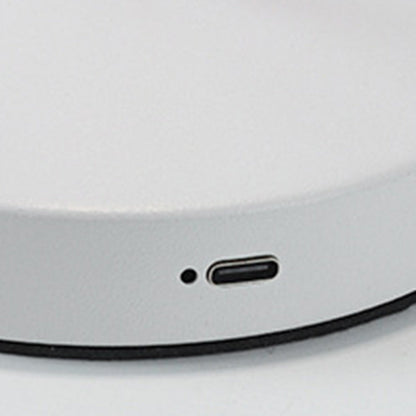 Sleek Minimalist Round Glass Metal LED Desk Lamp