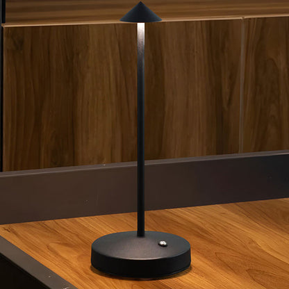Sleek Minimalist Round Glass Metal LED Desk Lamp - Cofik