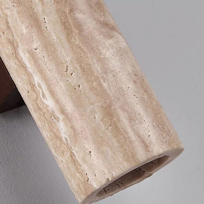 Natural Stone Double Wall Light - Modern Scandinavian Style
