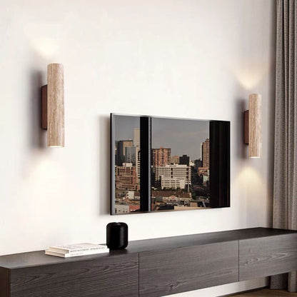 Natural Stone Double Wall Light - Modern Scandinavian Style