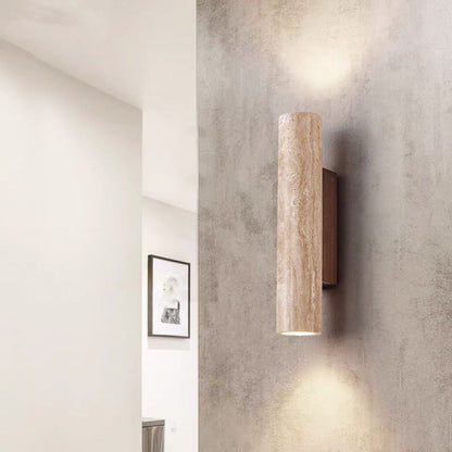 Natural Stone Double Wall Light - Modern Scandinavian Style - Cofik
