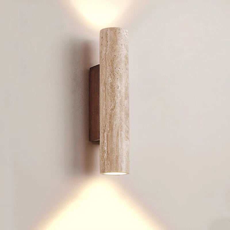 Natural Stone Double Wall Light - Modern Scandinavian Style
