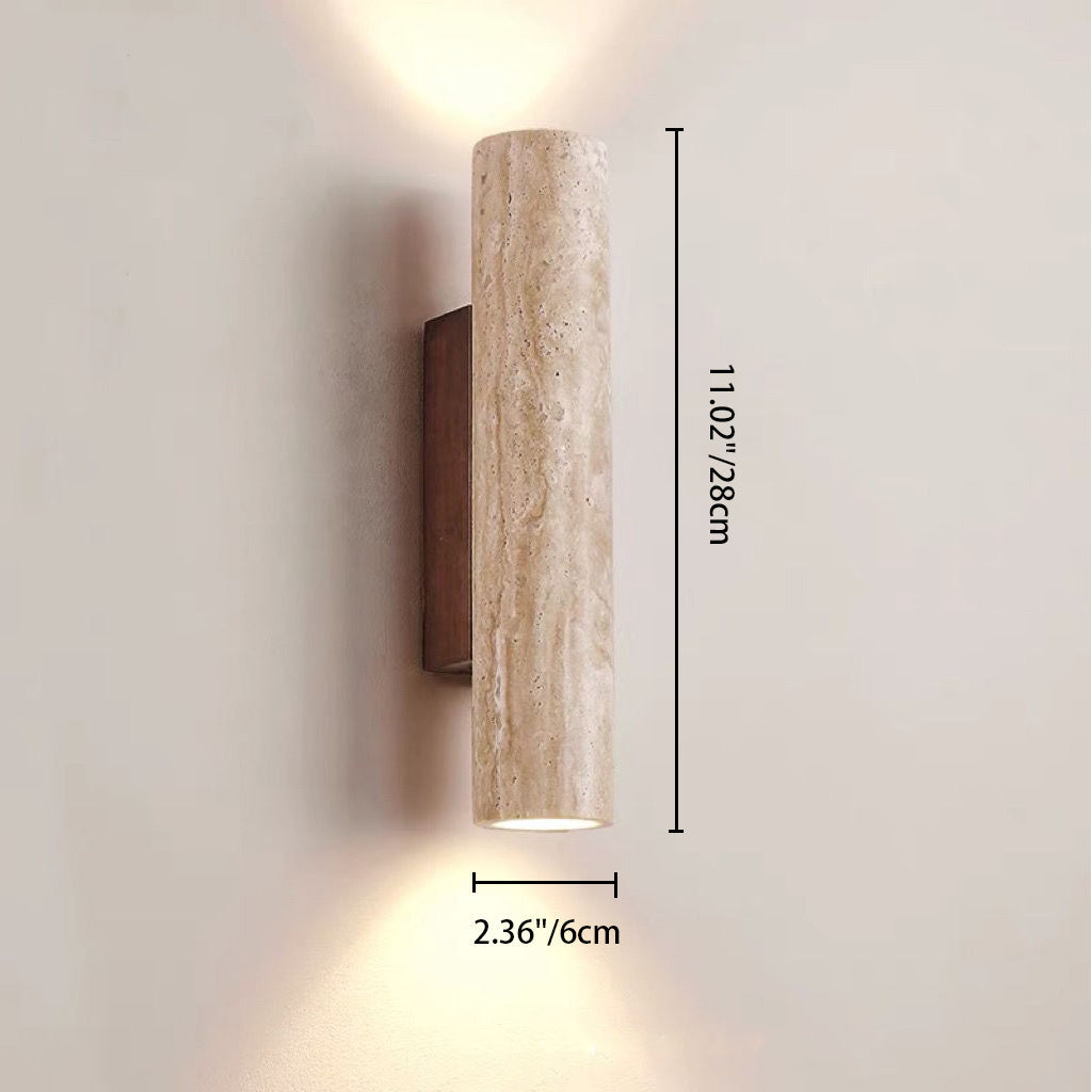 Natural Stone Double Wall Light - Modern Scandinavian Style