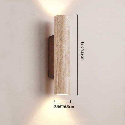 Natural Stone Double Wall Light - Modern Scandinavian Style