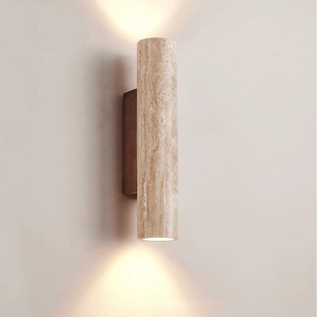 Natural Stone Double Wall Light - Modern Scandinavian Style