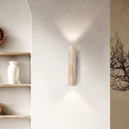 Natural Stone Double Wall Light - Modern Scandinavian Style