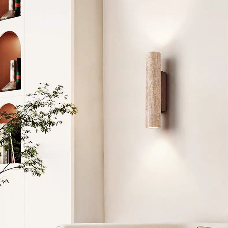 Natural Stone Double Wall Light - Modern Scandinavian Style