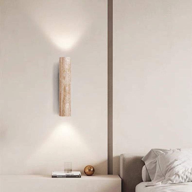 Natural Stone Double Wall Light - Modern Scandinavian Style