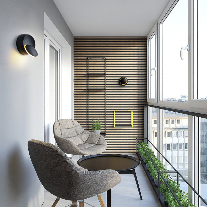 Modern Round LED Wall Lamp for Bedroom