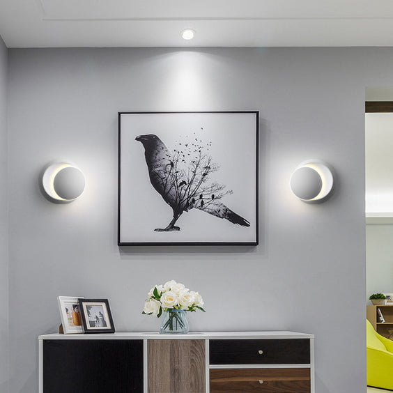 Modern Round LED Wall Lamp for Bedroom