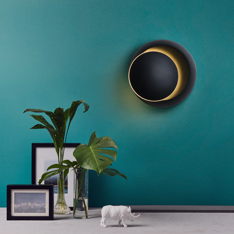 Modern Round LED Wall Lamp for Bedroom
