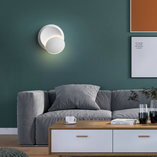 Modern Round LED Wall Lamp for Bedroom