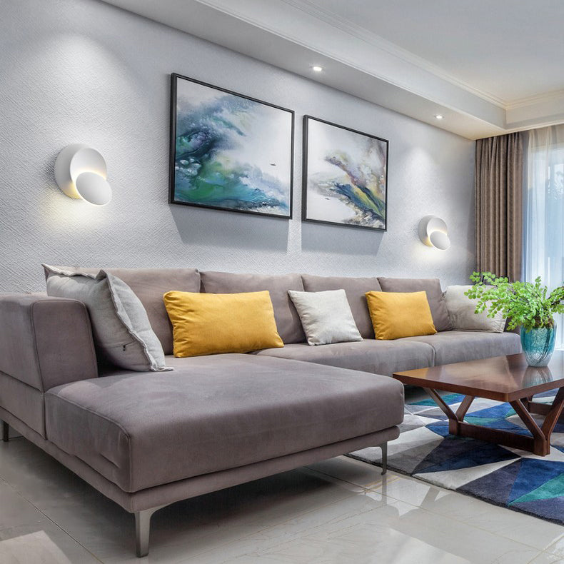 Modern Round LED Wall Lamp for Bedroom