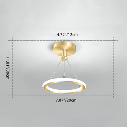 Modern Round LED Ceiling Light for Hallway
