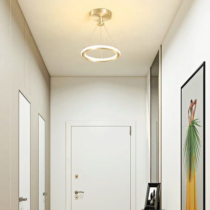 Modern Round LED Ceiling Light for Hallway
