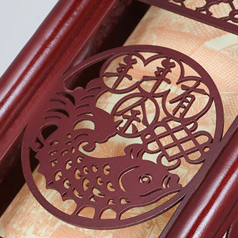 Asian Style Wooden Pendant Light Fixture