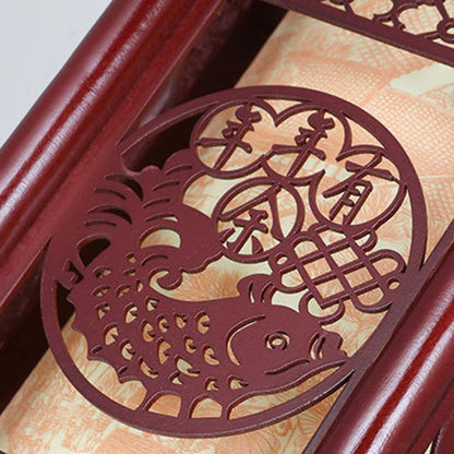 Asian Style Wooden Pendant Light Fixture