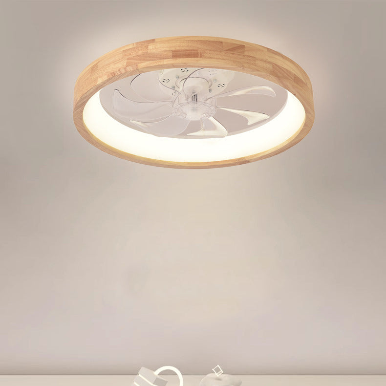 Traditional Wooden Ceiling Fan Light 19.6in 60W LED