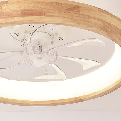 Traditional Wooden Ceiling Fan Light 19.6in 60W LED
