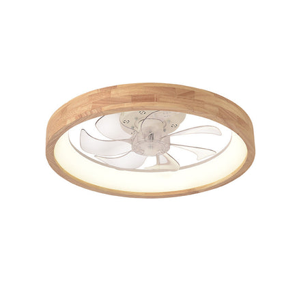 Traditional Wooden Ceiling Fan Light 19.6in 60W LED