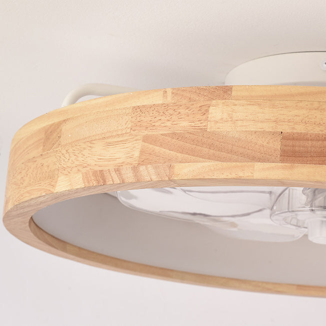 Traditional Wooden Ceiling Fan Light 19.6in 60W LED