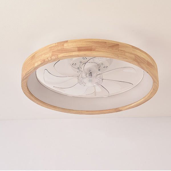 Traditional Wooden Ceiling Fan Light 19.6in 60W LED