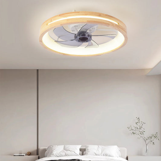 Traditional Wooden Ceiling Fan Light 19.6in 60W LED - Cofik