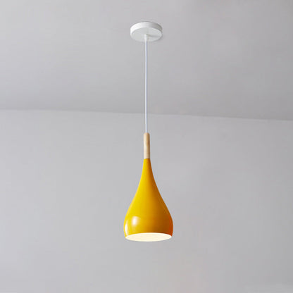 Rustic Metal Glass Pumpkin Shaped Pendant Light