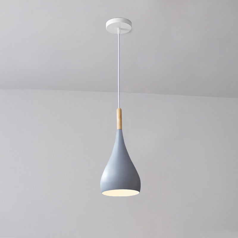 Rustic Metal Glass Pumpkin Shaped Pendant Light
