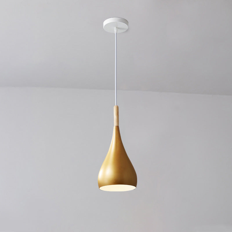 Rustic Metal Glass Pumpkin Shaped Pendant Light