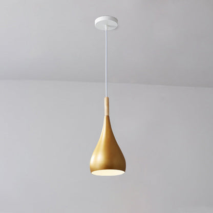 Rustic Metal Glass Pumpkin Shaped Pendant Light