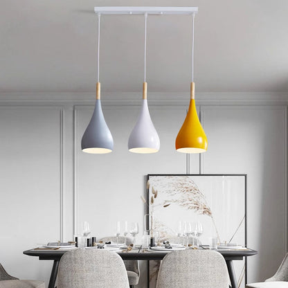 Rustic Metal Glass Pumpkin Shaped Pendant Light