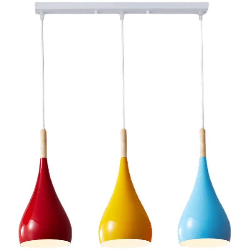 Rustic Metal Glass Pumpkin Shaped Pendant Light