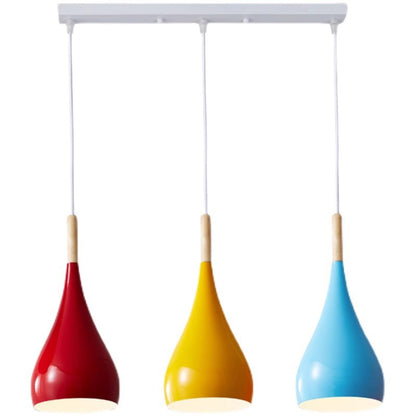 Rustic Metal Glass Pumpkin Shaped Pendant Light