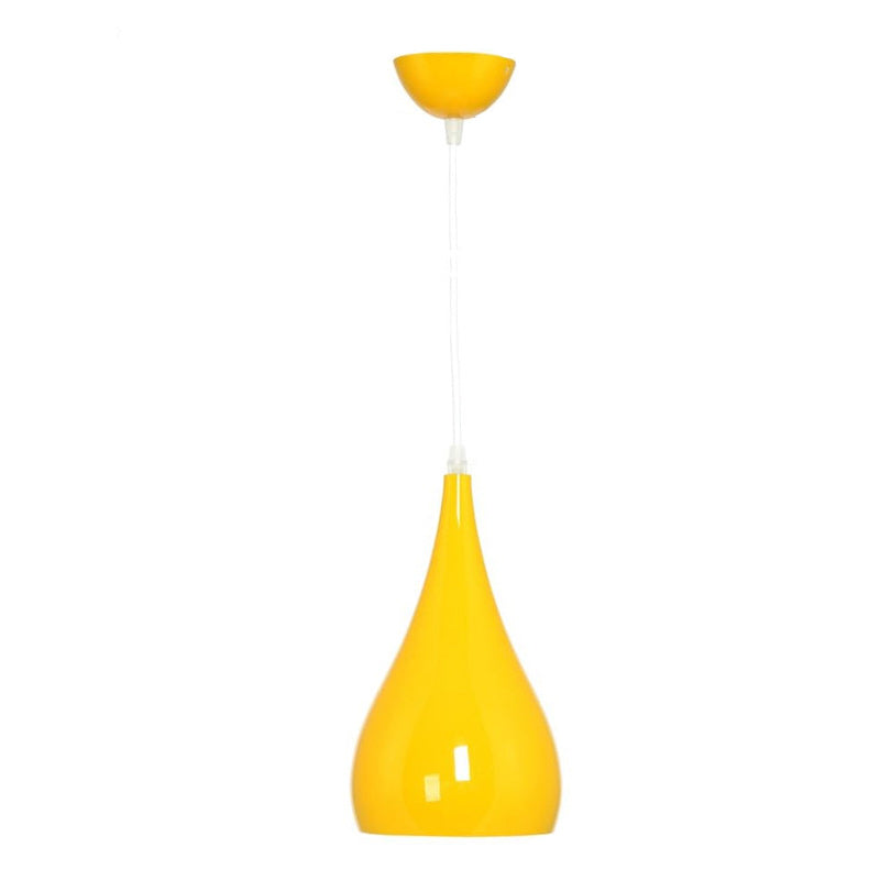 Rustic Metal Glass Pumpkin Shaped Pendant Light