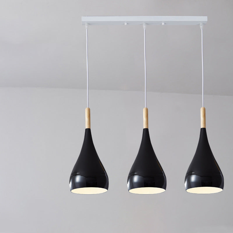 Rustic Metal Glass Pumpkin Shaped Pendant Light