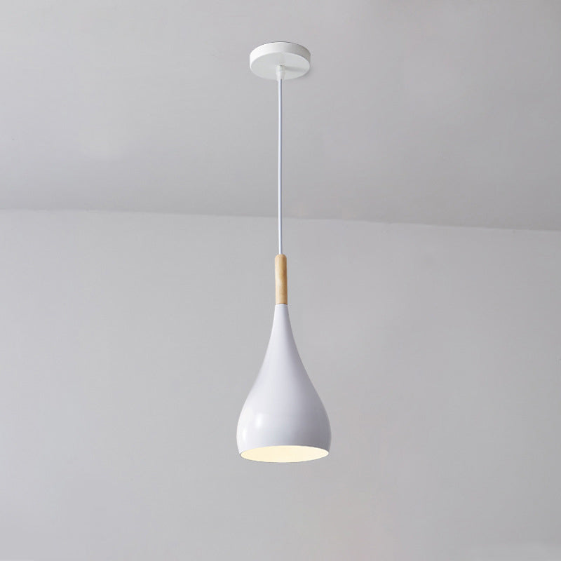 Rustic Metal Glass Pumpkin Shaped Pendant Light