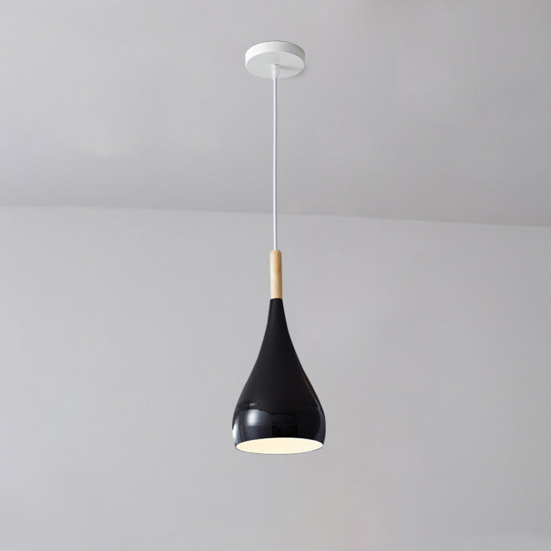 Rustic Metal Glass Pumpkin Shaped Pendant Light
