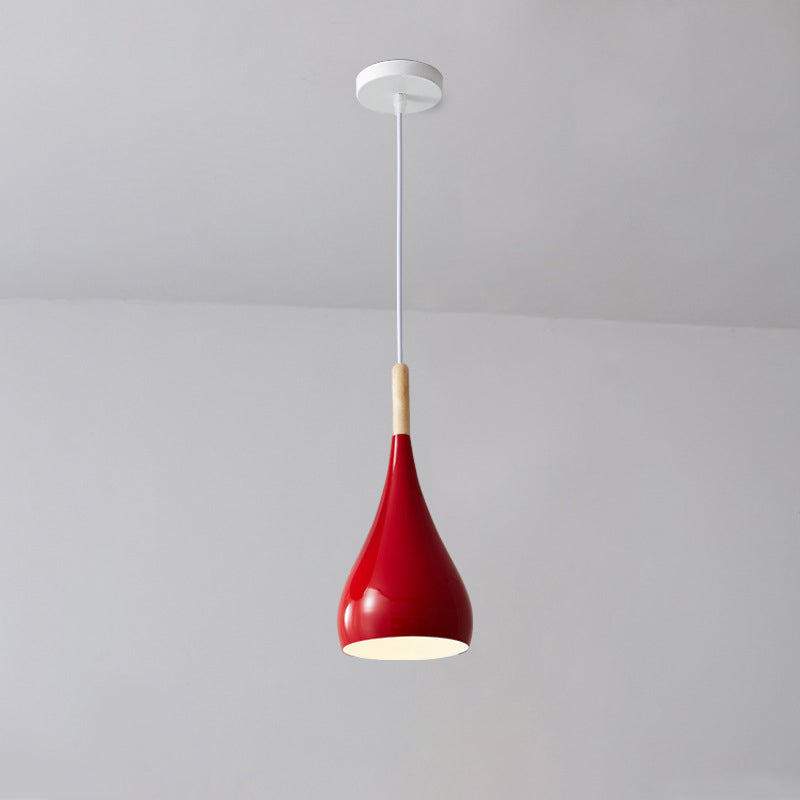 Rustic Metal Glass Pumpkin Shaped Pendant Light