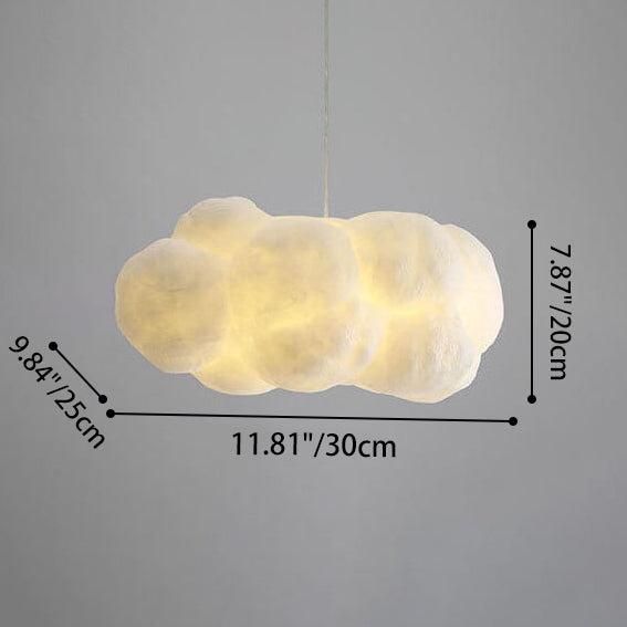 Sleek White Adjustable Hanging Ceiling Lamp - Cofik