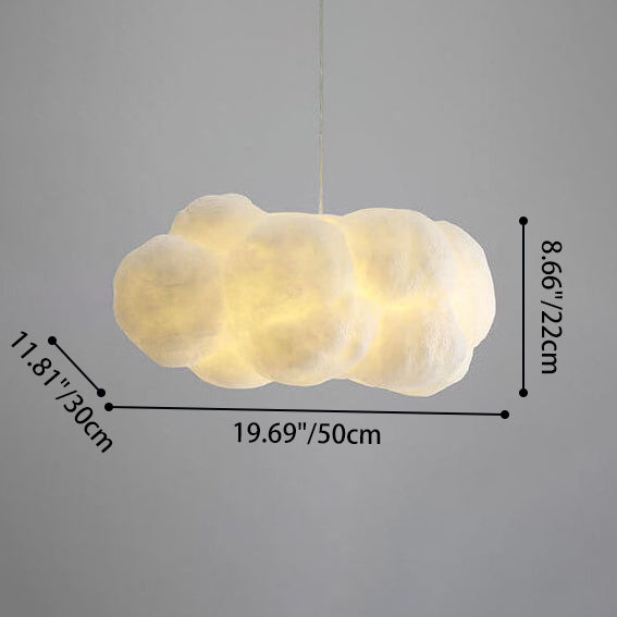 Sleek White Adjustable Hanging Ceiling Lamp